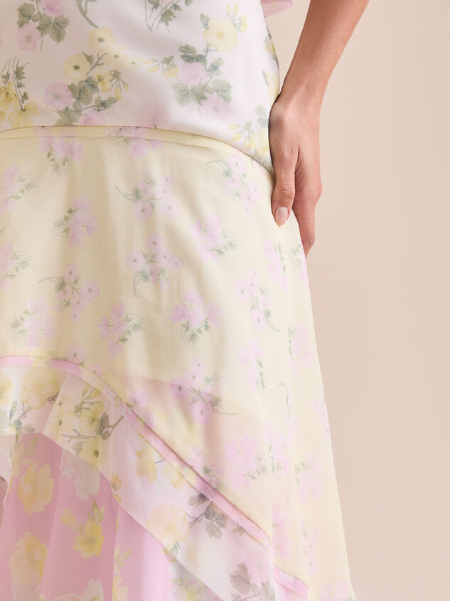 Bellani Tiered Midi Skirt Detail 3 - TULLABEE