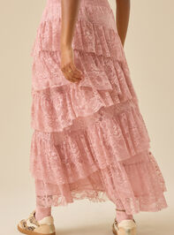 Everly Lace Midi Skirt Detail 5 - TULLABEE
