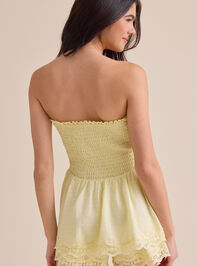 Shelby Strapless Romper Detail 4 - TULLABEE