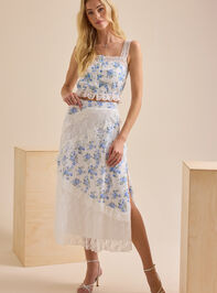 Kaicy Lace Midi Skirt - TULLABEE
