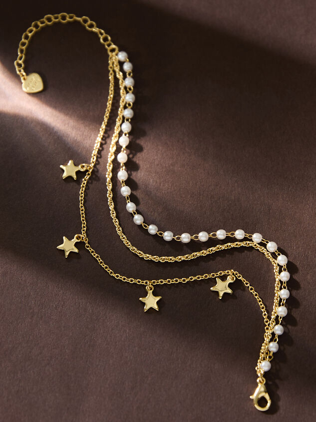 18K Gold Starstruck Layered Bracelet - TULLABEE