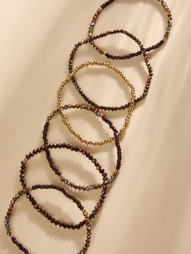 Glass Beaded Stretch Bracelet Pack Detail 2 - TULLABEE