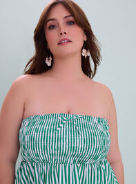 Sabrina Stripe Mini Dress Detail 3 - TULLABEE