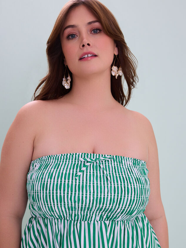 Sabrina Stripe Mini Dress Detail 3 - TULLABEE