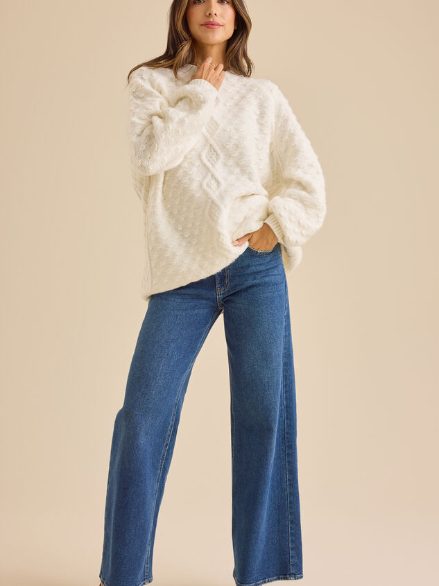 Lorena Velvet Bow Back Sweater Detail 3 - TULLABEE