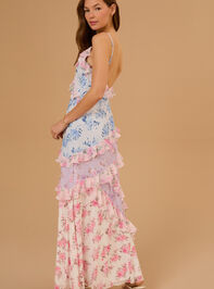 Olivia Floral Maxi Dress Detail 4 - TULLABEE