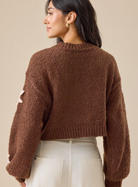 Francesca Flower Cardigan Detail 4 - TULLABEE