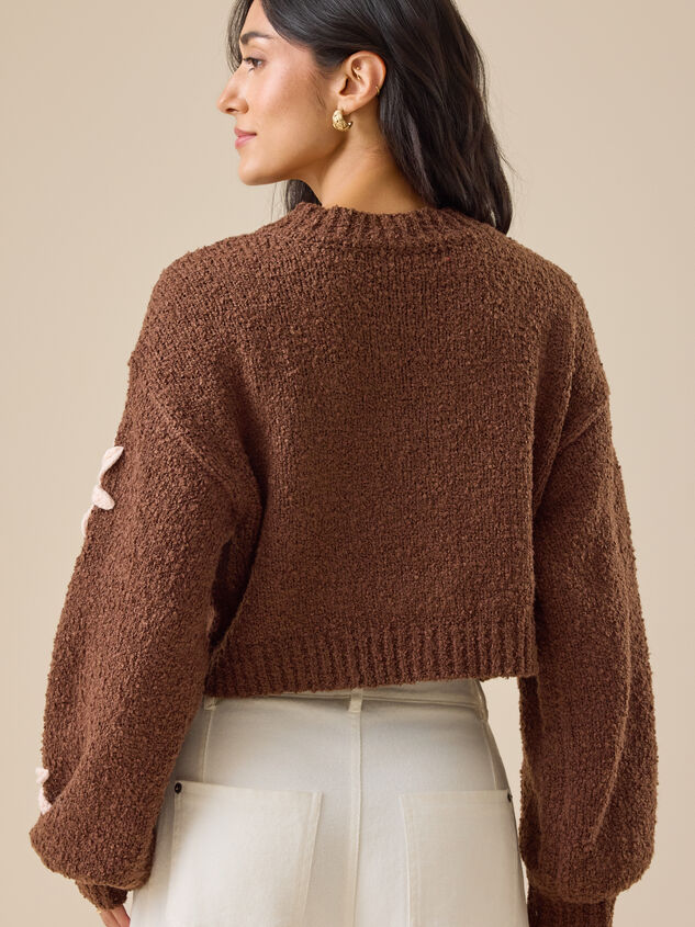 Francesca Flower Cardigan Detail 4 - TULLABEE
