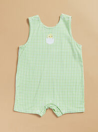 Baby Chick Gingham Romper Detail 2 - TULLABEE