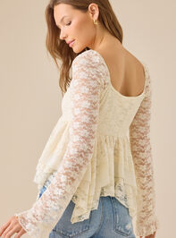 Lillian Lace Babydoll Top Detail 2 - TULLABEE