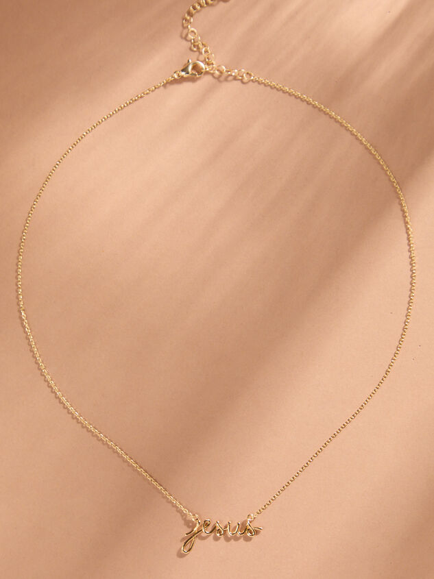 Jesus Charm Necklace Detail 3 - TULLABEE