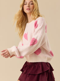 Juliet Hearts Sweater Detail 4 - TULLABEE
