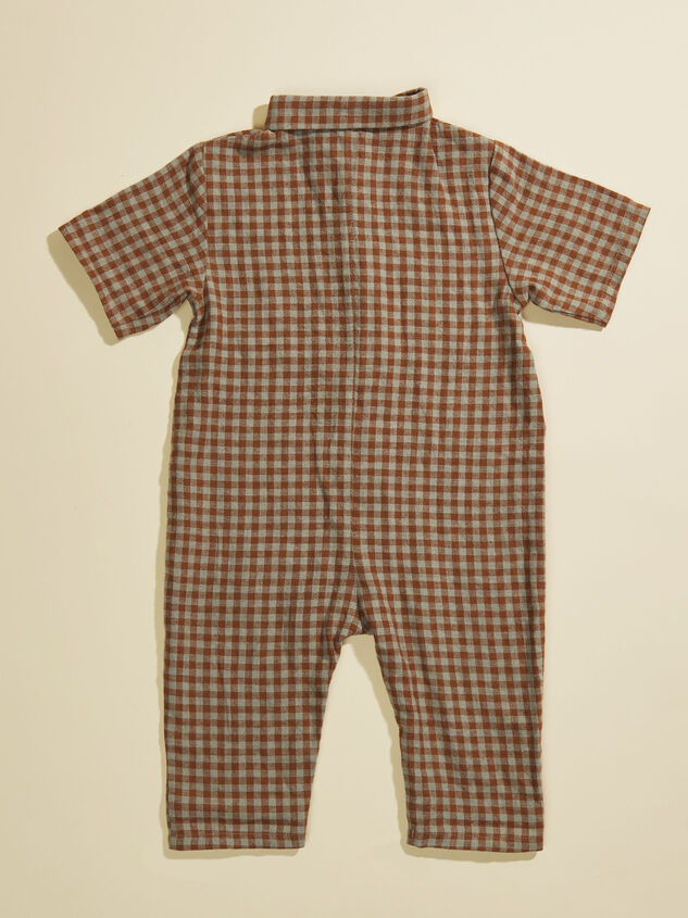 Rhett Gingham Jumpsuit by Rylee + Cru Detail 2 - TULLABEE