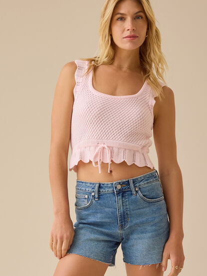 Houston Mid Rise Denim Shorts - TULLABEE