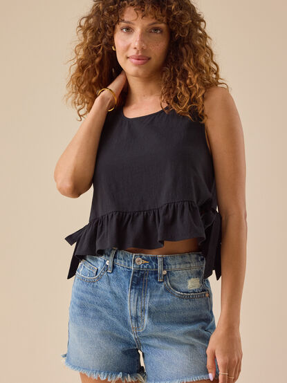 Amanda Peplum Boxy Tank - TULLABEE