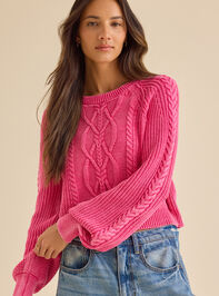 Peyton Cable Knit Sweater - TULLABEE