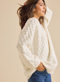 Lorena Velvet Bow Back Sweater Detail 5 - TULLABEE