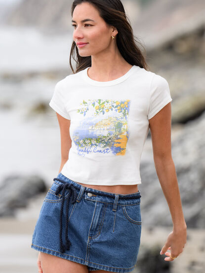Amalfi Coast Baby Tee - TULLABEE