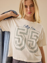 55 Cropped Graphic Tee - TULLABEE