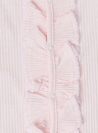 Cammie Polka Dot Ruffle Footie by Mud Pie Detail 3 - TULLABEE