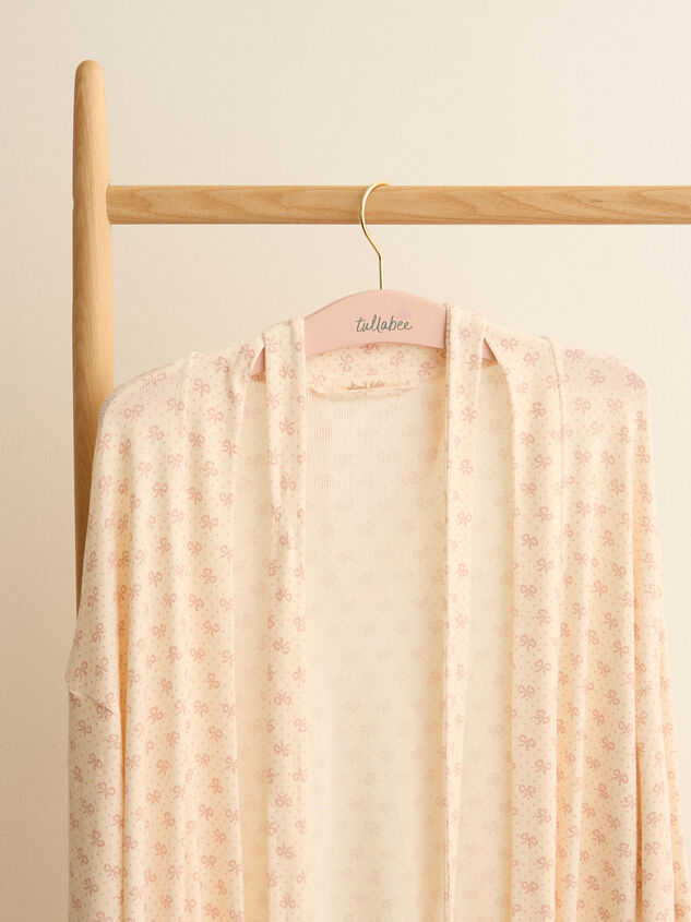 Annie Mini Bows Mama Robe Detail 3 - TULLABEE