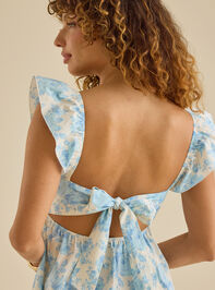 Ivara Floral Mini Dress Detail 2 - TULLABEE