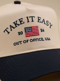 Take It Easy Trucker Hat Detail 2 - TULLABEE