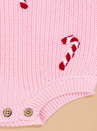 Candy Cane Sweater Bubble by Mudpie Detail 2 - TULLABEE