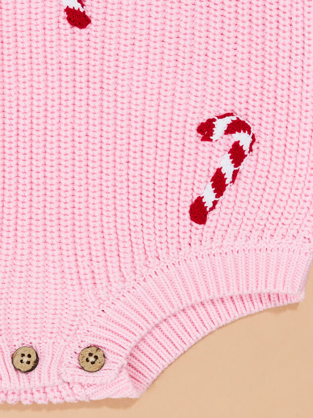 Candy Cane Sweater Bubble by Mudpie Detail 2 - TULLABEE