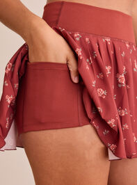 Going Pro Floral Pleated Skort Detail 5 - TULLABEE