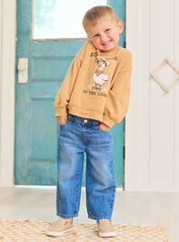 Silly Goose on the Loose Graphic Sweatshirt Detail 5 - TULLABEE