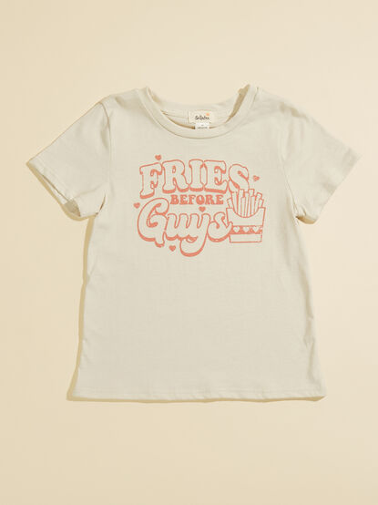 Fries Before Guys Graphic Tee - TULLABEE