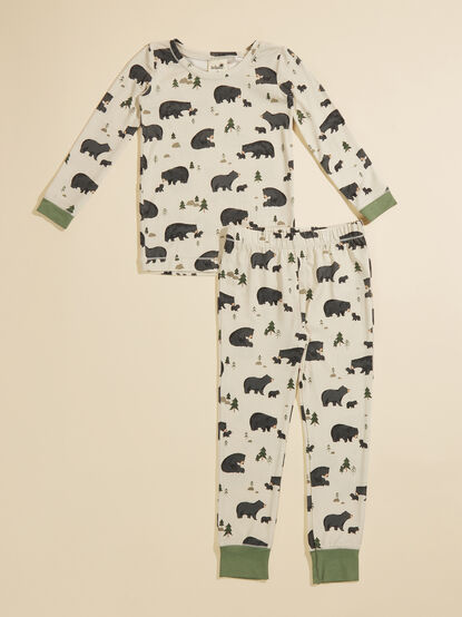 Black Bear Baby Lounge Set - TULLABEE