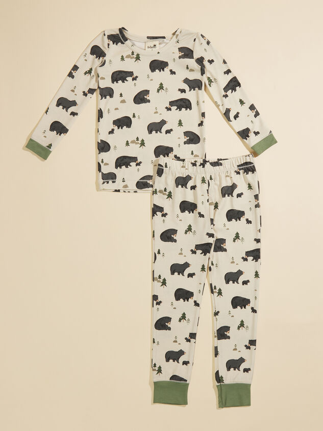 Black Bear Baby Lounge Set Detail 2 - TULLABEE