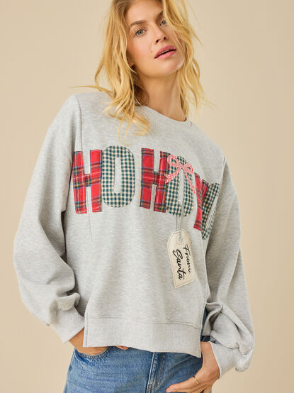 From Santa Patchwork Pullover - TULLABEE