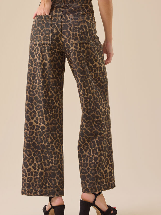 Fawn Cheetah Baggy Pants Detail 5 - TULLABEE