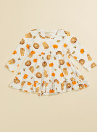 Pumpkin Spice Latte Dress Detail 2 - TULLABEE