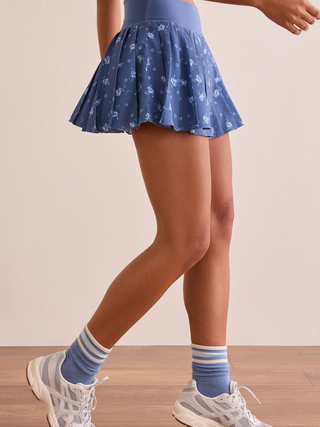 Going Pro Floral Pleated Skort Detail 4 - TULLABEE