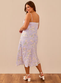 Allianna Floral Midi Dress Detail 4 - TULLABEE