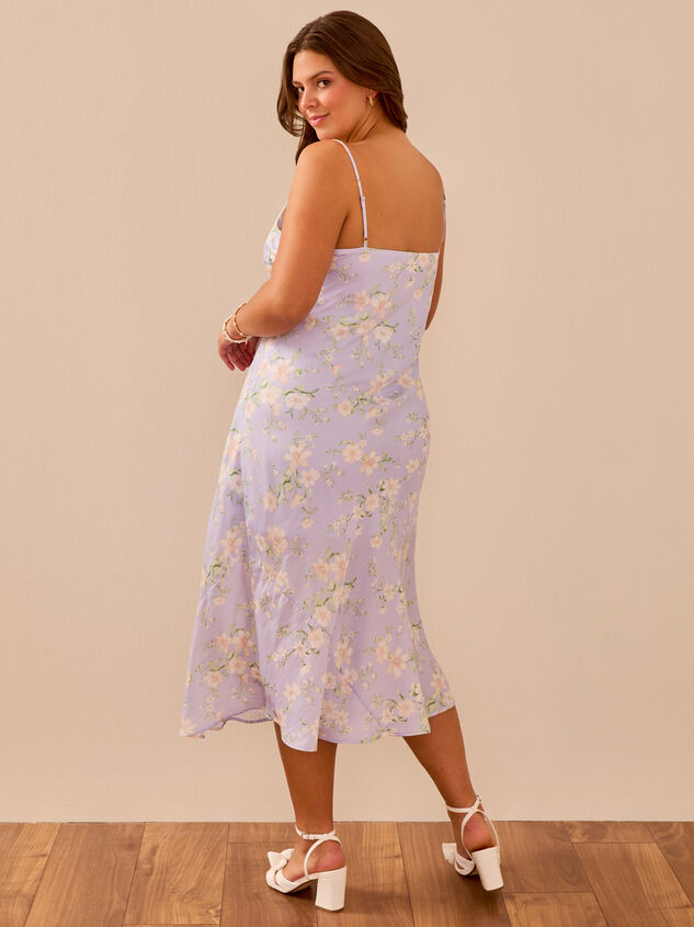 Allianna Floral Midi Dress Detail 4 - TULLABEE