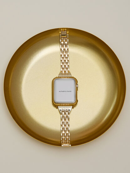 Gold Link Watch Band & Face Case - TULLABEE