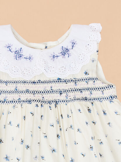 Eve Ditsy Floral Collar Dress - TULLABEE