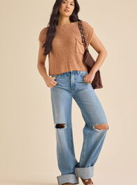 Ethel Cropped Vest Detail 3 - TULLABEE