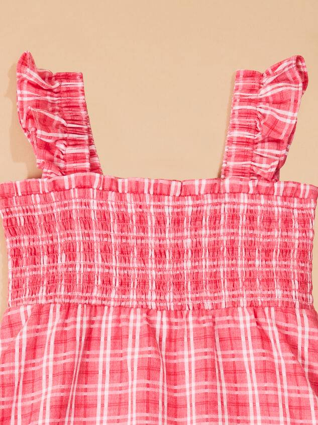 Lisa Toddler Plaid Dress Detail 3 - TULLABEE