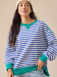 Pace Setter Stripe Crewneck - TULLABEE
