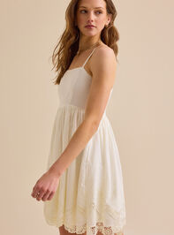 Cass Lace Mini Dress Detail 3 - TULLABEE