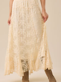 Aria Lace Midi Skirt Detail 3 - TULLABEE