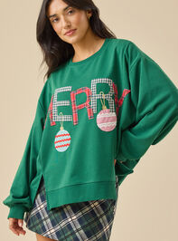 Merry Christmas Crewneck Detail 3 - TULLABEE
