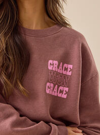 Grace Upon Grace Crewneck Detail 4 - TULLABEE
