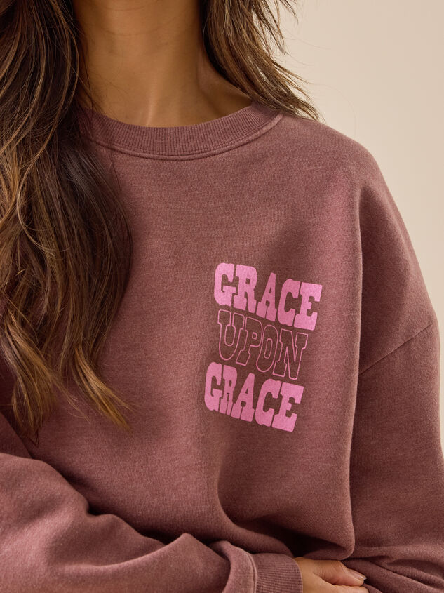 Grace Upon Grace Crewneck Detail 4 - TULLABEE